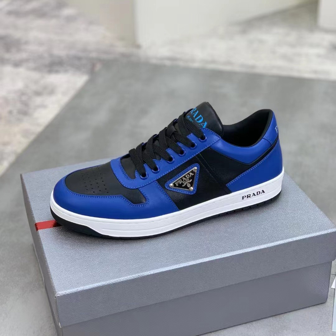 Prada Downtown Leather Sneakers - DopestKickz