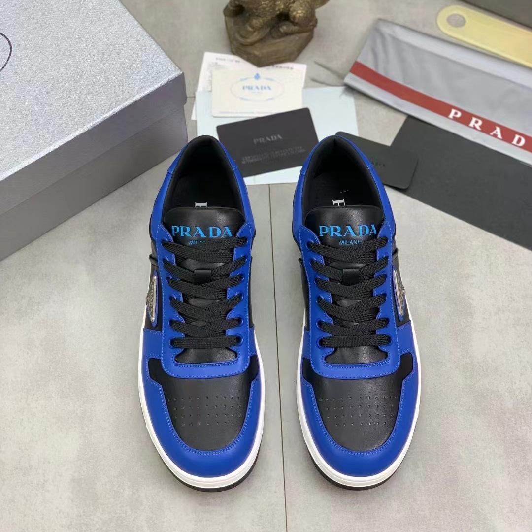 Prada Downtown Leather Sneakers - DopestKickz