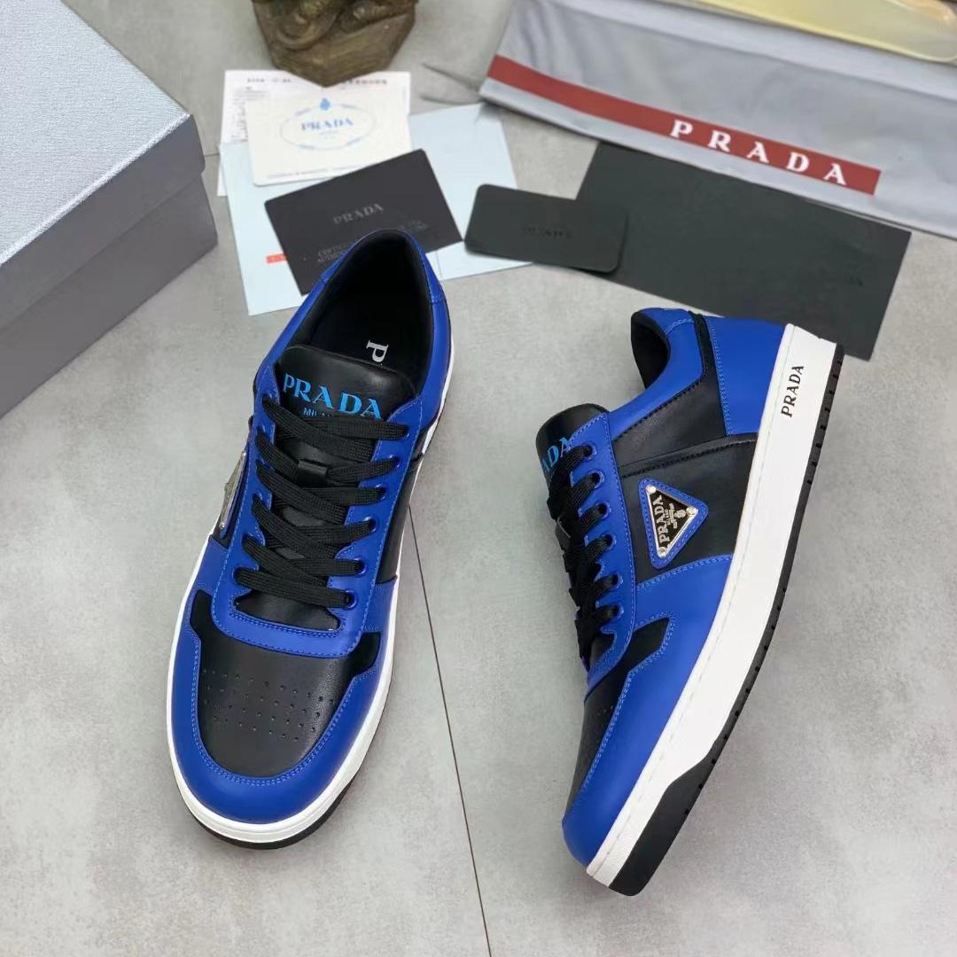 Prada Downtown Leather Sneakers - DopestKickz