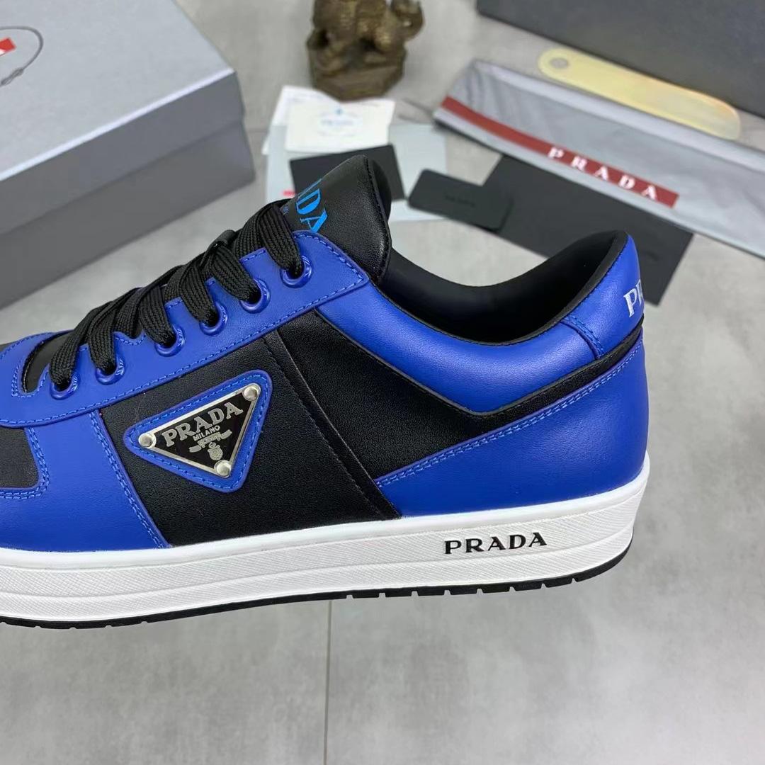 Prada Downtown Leather Sneakers - DopestKickz