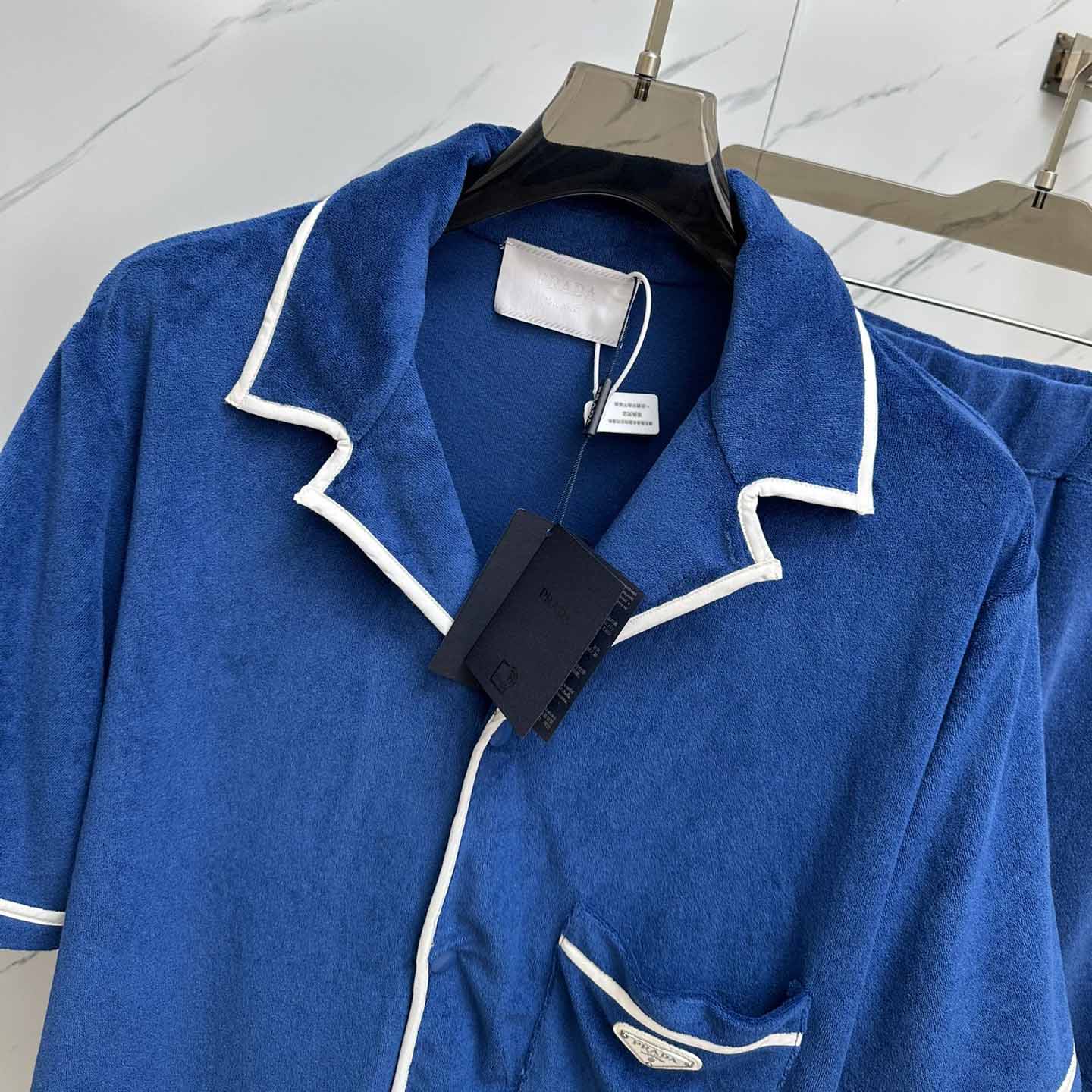 Prada Cotton Bowling Shirt & Shorts - DopestKickz