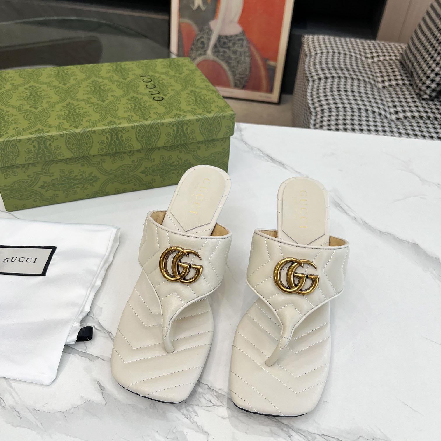 Gucci Women's Double G thong sandal - DopestKickz