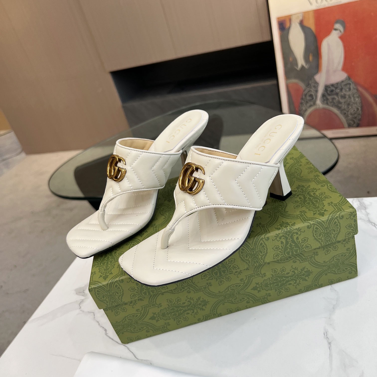 Gucci Women's Double G thong sandal - DopestKickz