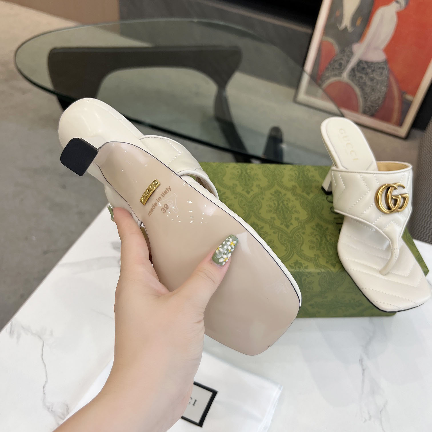Gucci Women's Double G thong sandal - DopestKickz