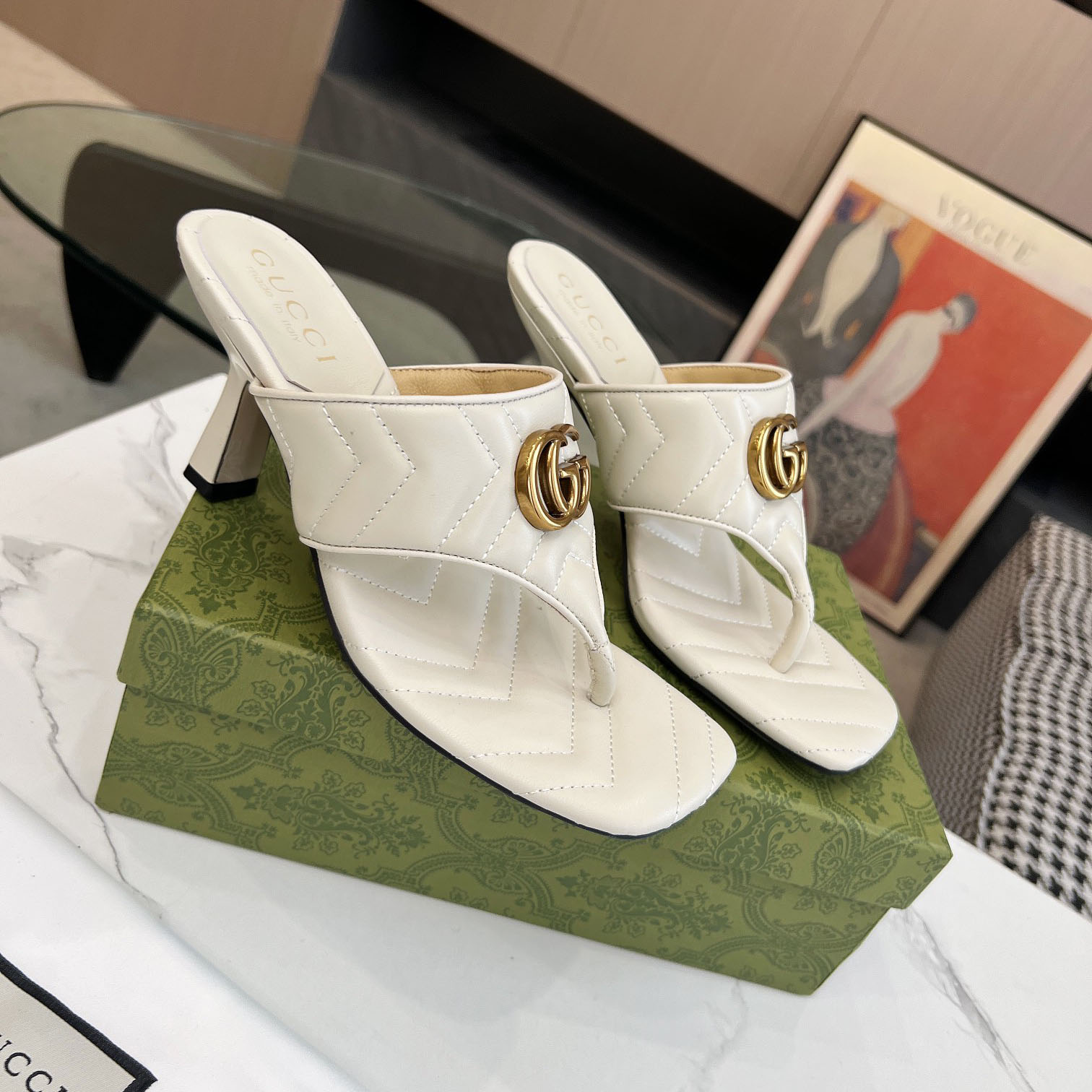 Gucci Women's Double G thong sandal - DopestKickz