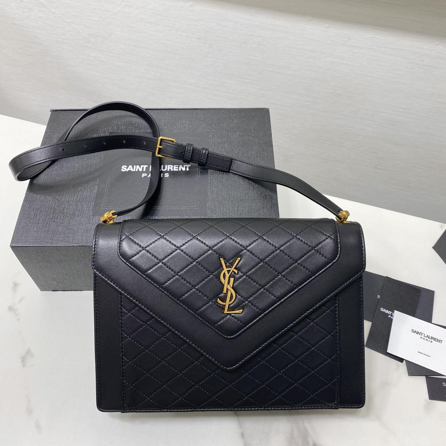 Saint Laurent Leather Crossbody Bag  ( 26x18x5cm) - DopestKickz