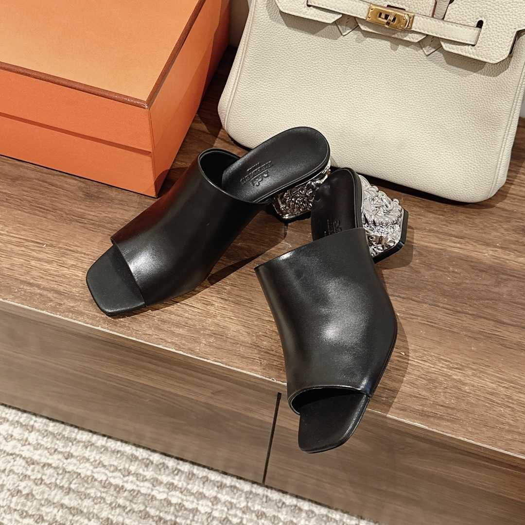 Hermes Glossy 60 Sandal - DopestKickz