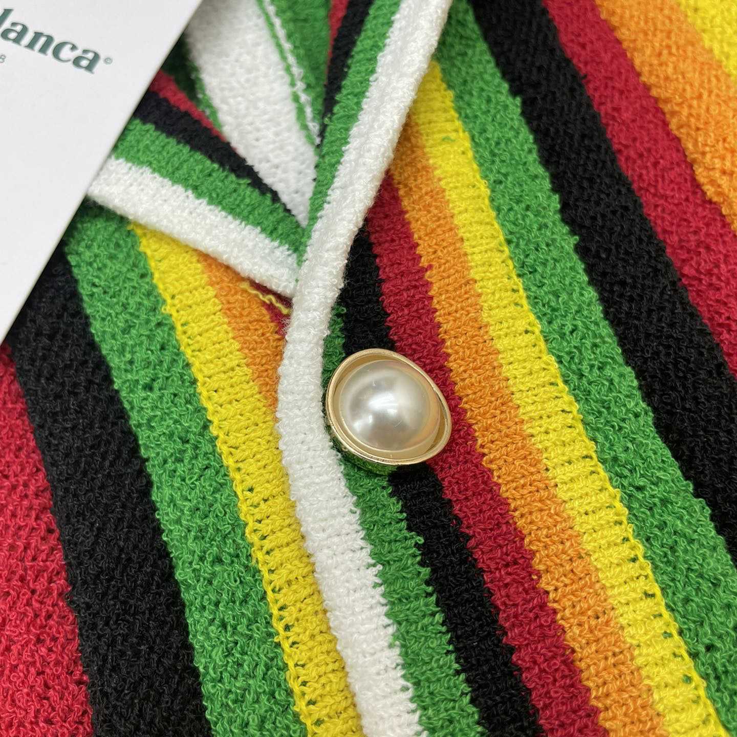 Casablanca Striped Towelling Shirt     D0041 - DopestKickz