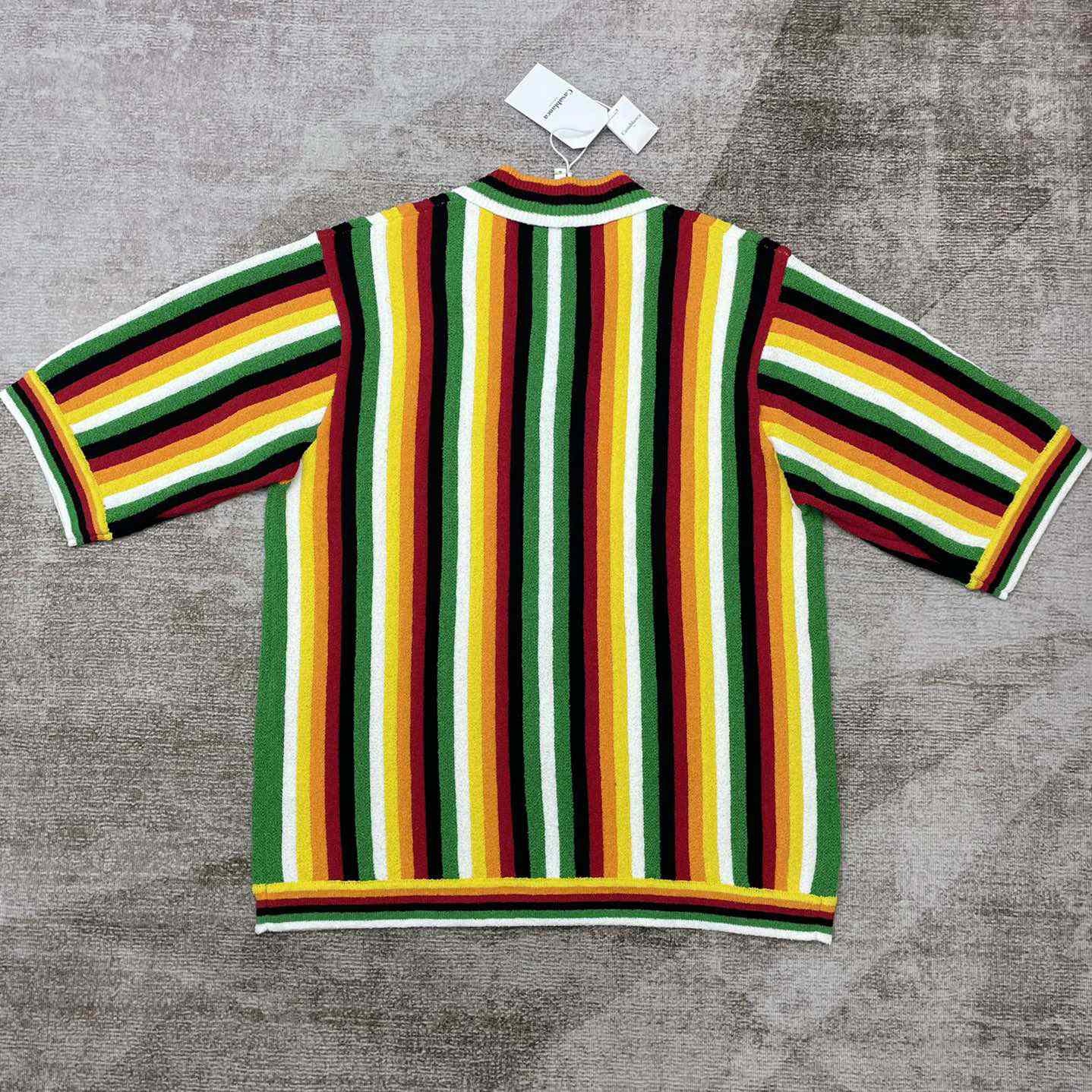 Casablanca Striped Towelling Shirt     D0041 - DopestKickz