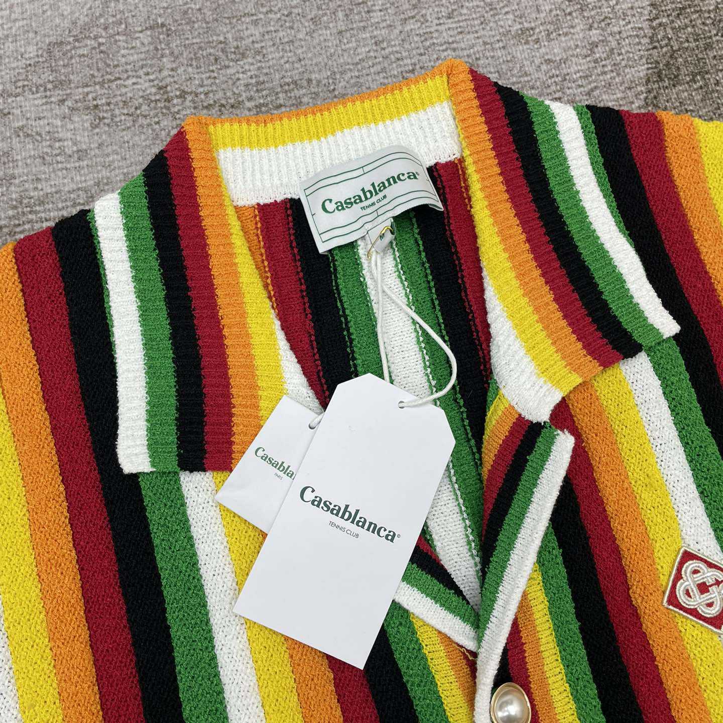 Casablanca Striped Towelling Shirt     D0041 - DopestKickz