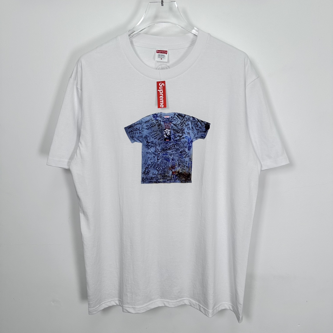 Supreme First Tee - White - DopestKickz