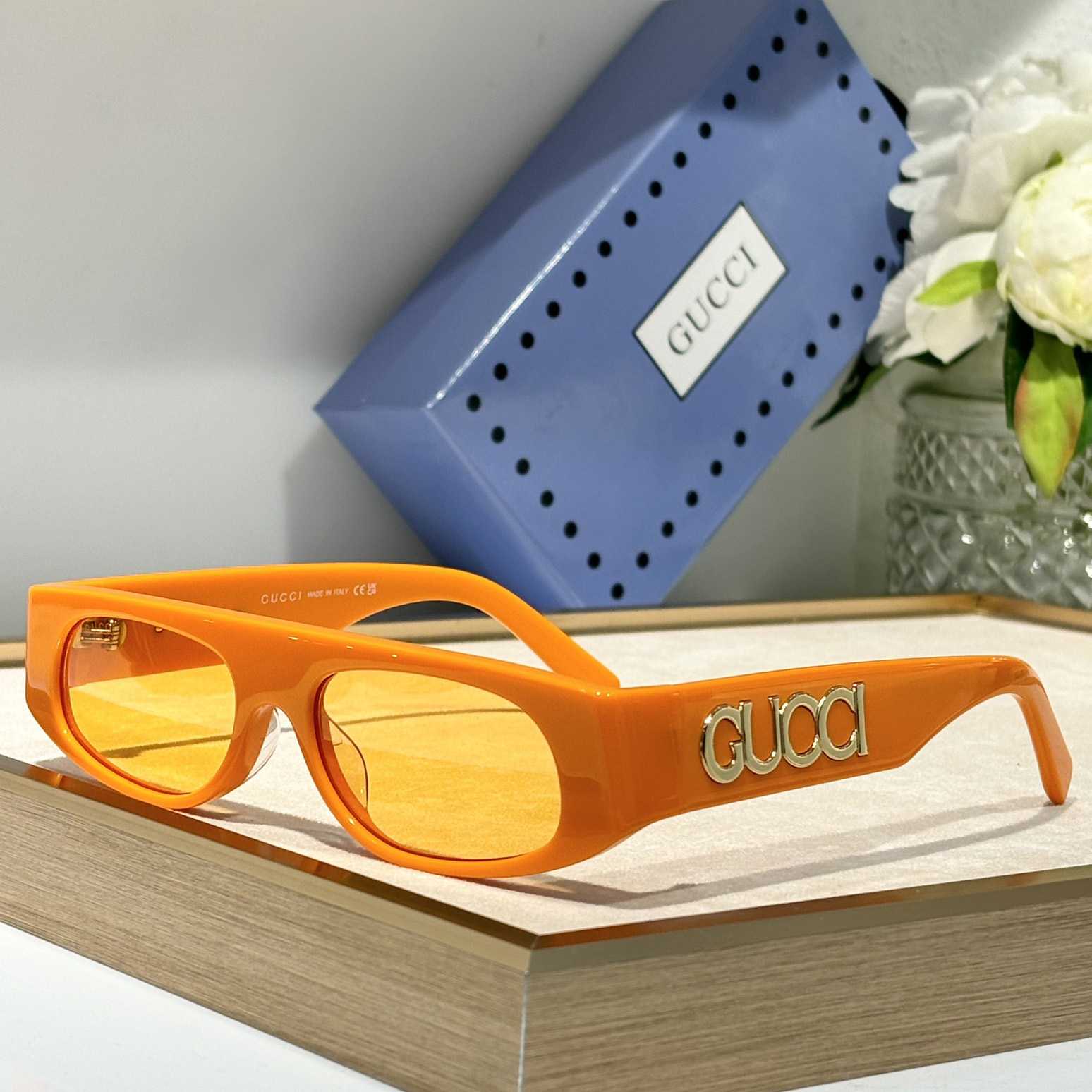 Gucci Geometric Shaped Frame Sunglasses   GG1771S - DopestKickz