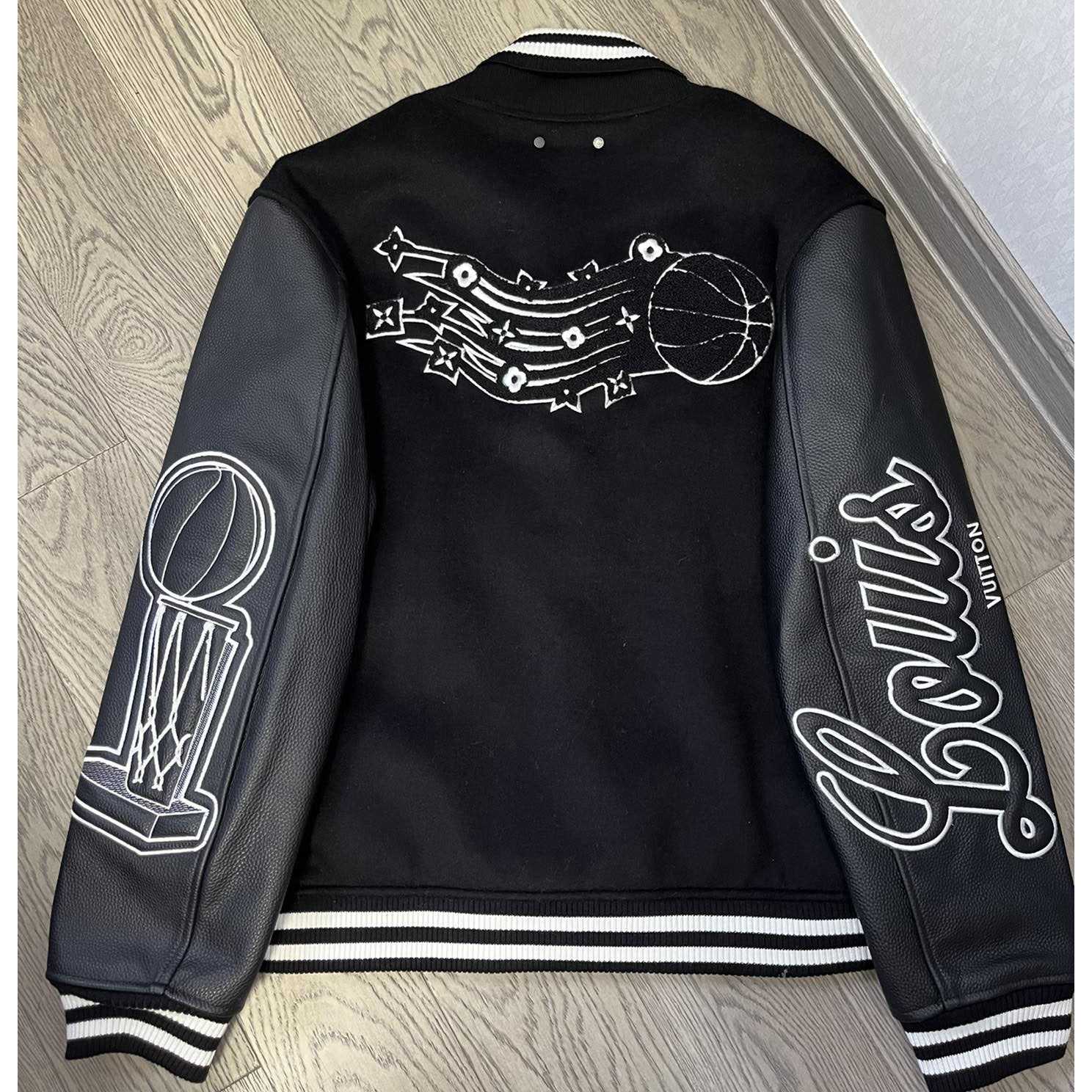 Louis Vuitton x NBA Leather Basketball Jacket - DopestKickz