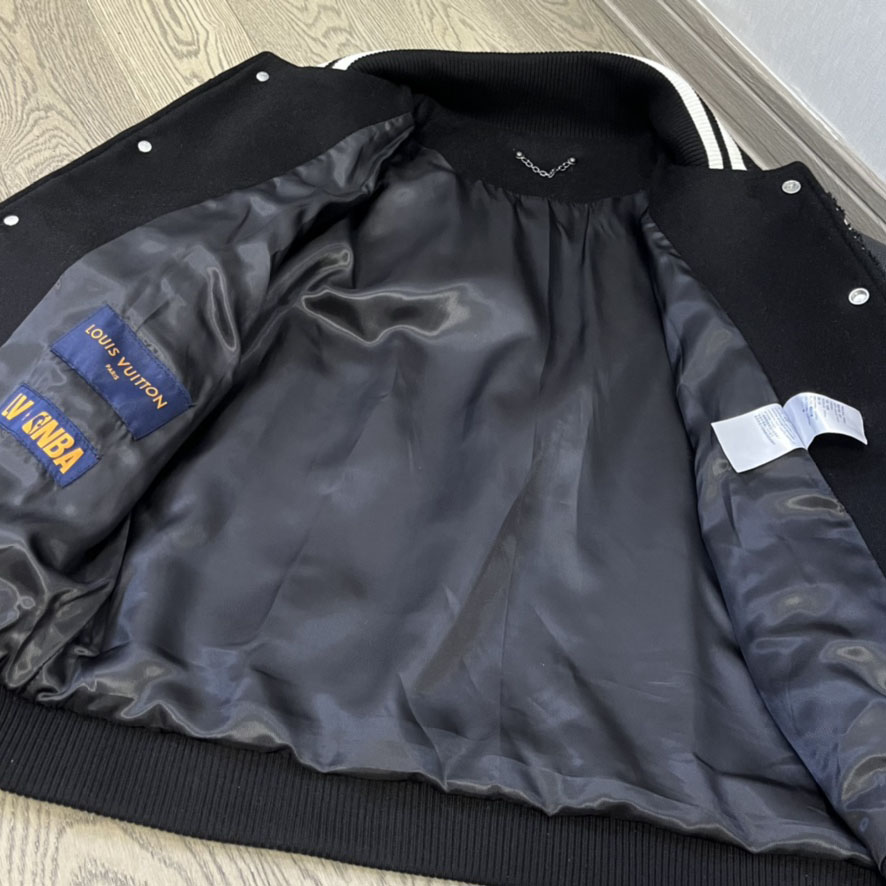 Louis Vuitton x NBA Leather Basketball Jacket - DopestKickz