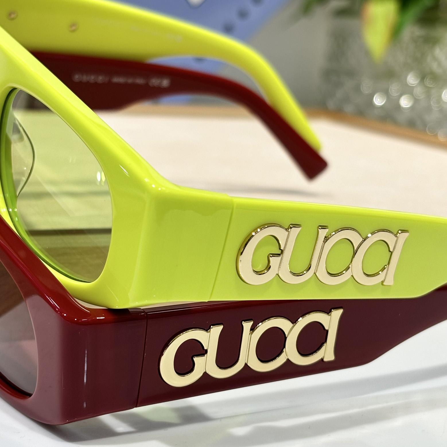 Gucci Geometric Shaped Frame Sunglasses   GG1771S - DopestKickz