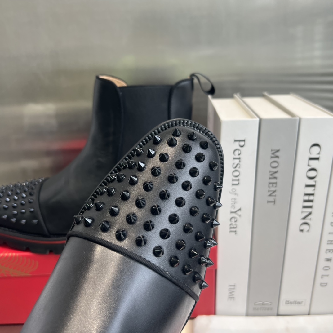 Christian Louboutin Melon Spikes Boots - DopestKickz