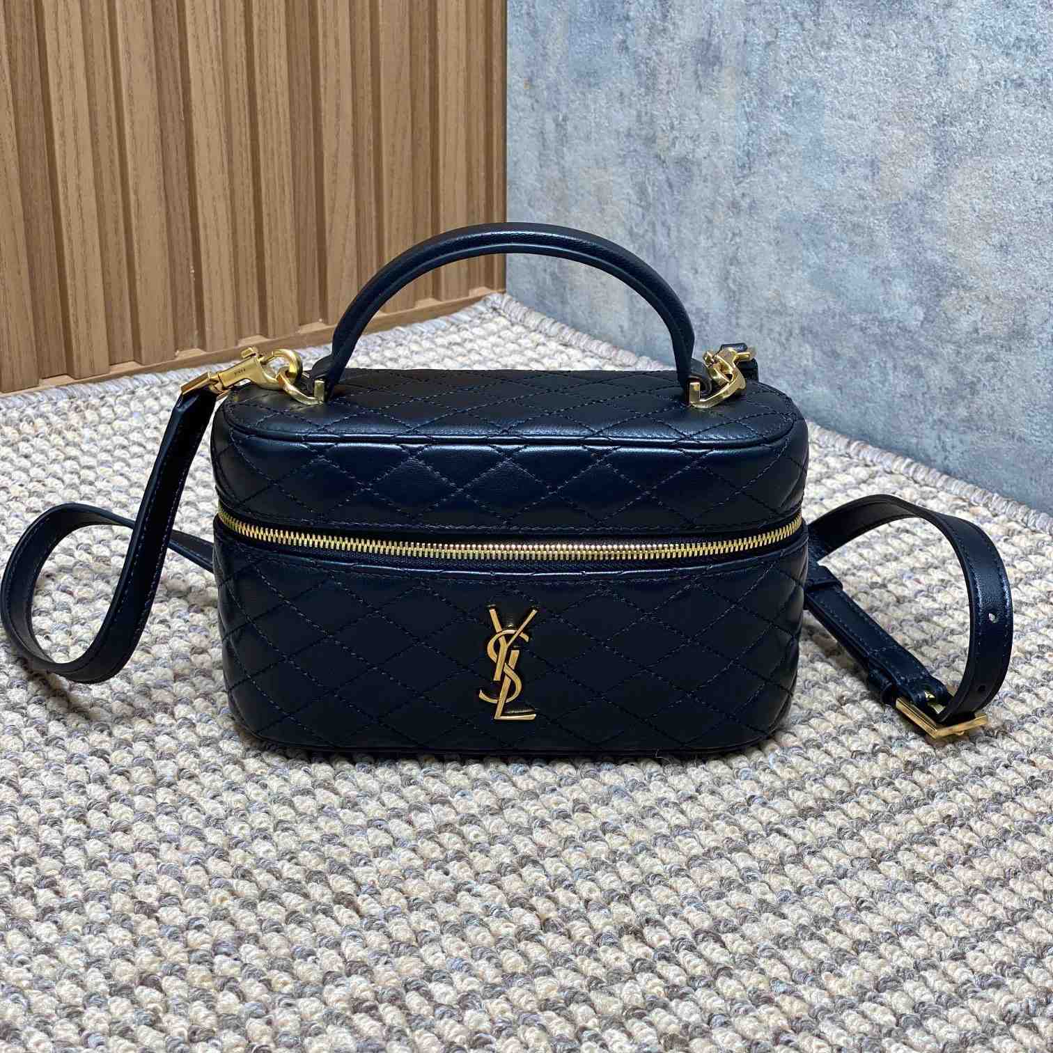 Saint Laurent Gaby Vanity Bag In Lambskin - DopestKickz