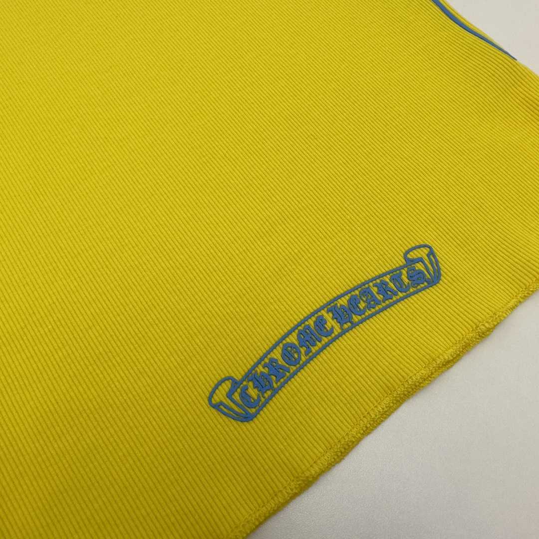 Chrome Hearts Yellow Vertical Logo Tank Top - DopestKickz