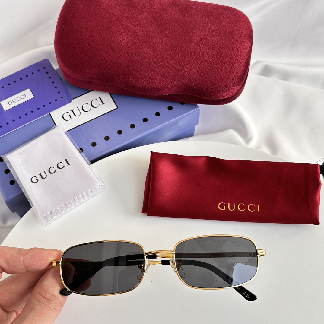 Gucci Rectangular Frame Sunglasses  GG1457S  - DopestKickz