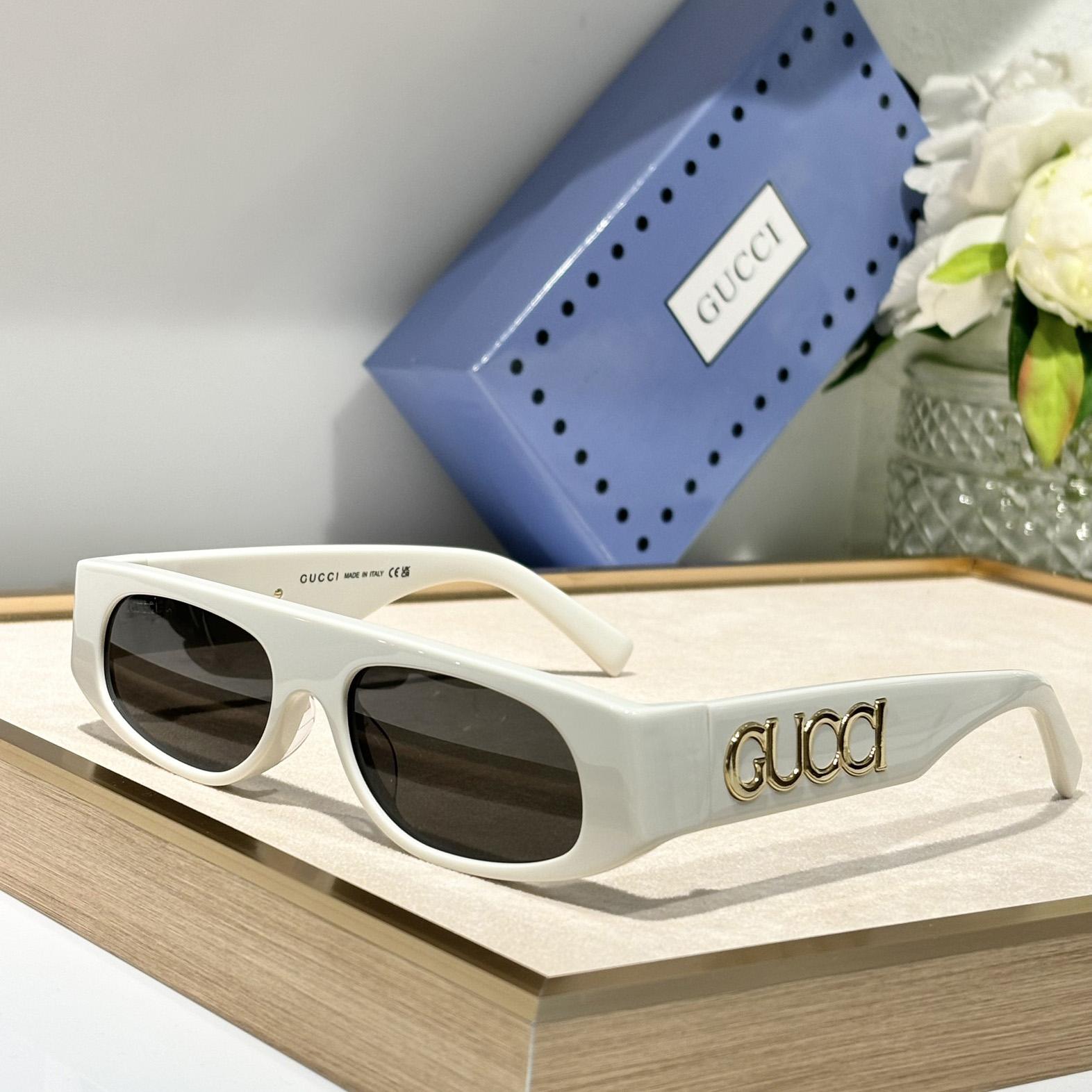 Gucci Geometric Shaped Frame Sunglasses   GG1771S - DopestKickz
