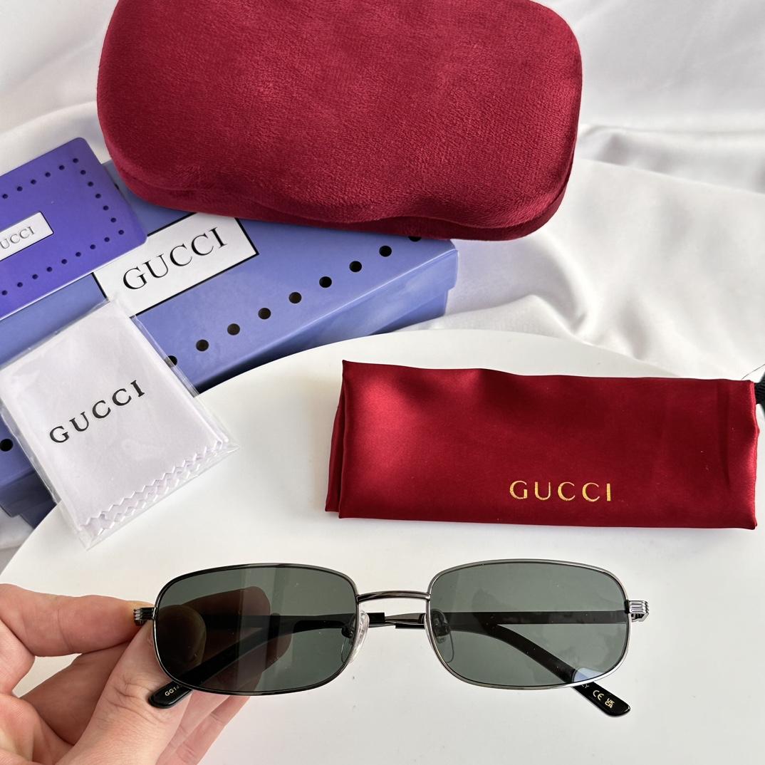 Gucci Rectangular Frame Sunglasses  GG1457S  - DopestKickz