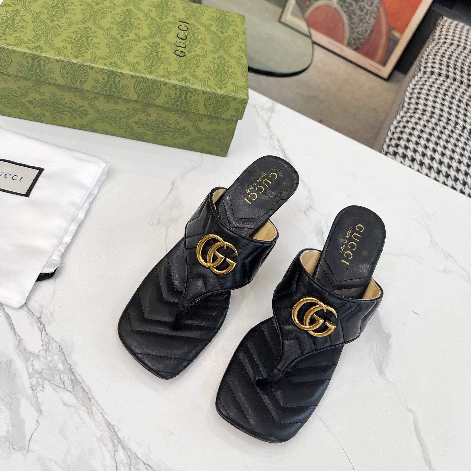 Gucci Women's Double G thong sandal - DopestKickz