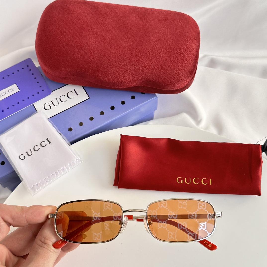 Gucci Rectangular Frame Sunglasses  GG1457S  - DopestKickz