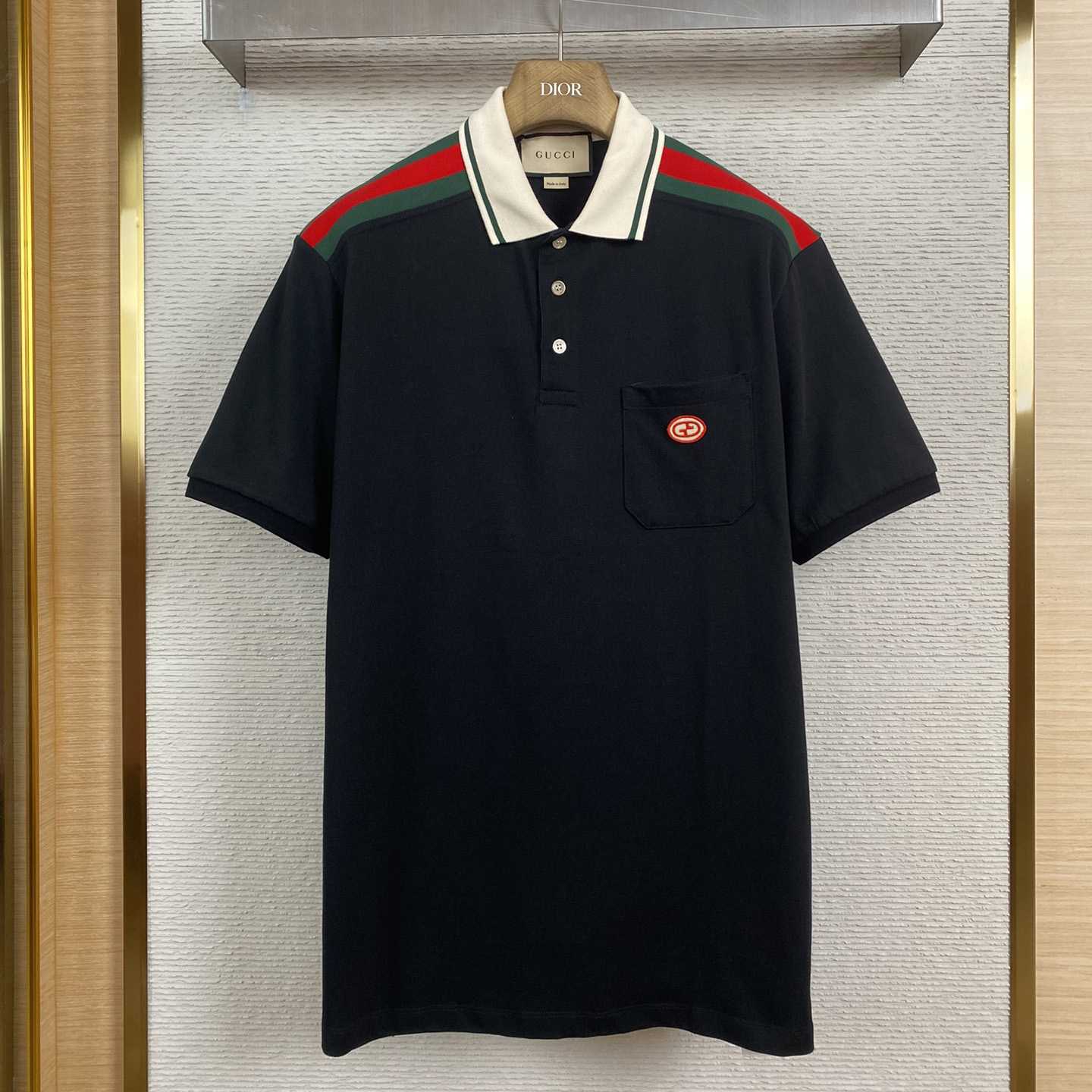 Gucci Cotton Polo With Interlocking G - DopestKickz