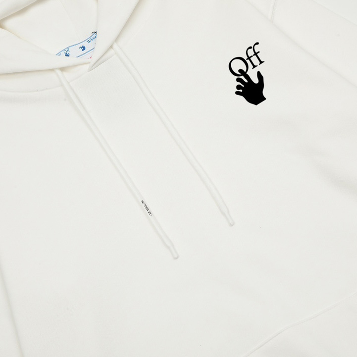 Off-White Spray Painting Over Hoodie - DopestKickz