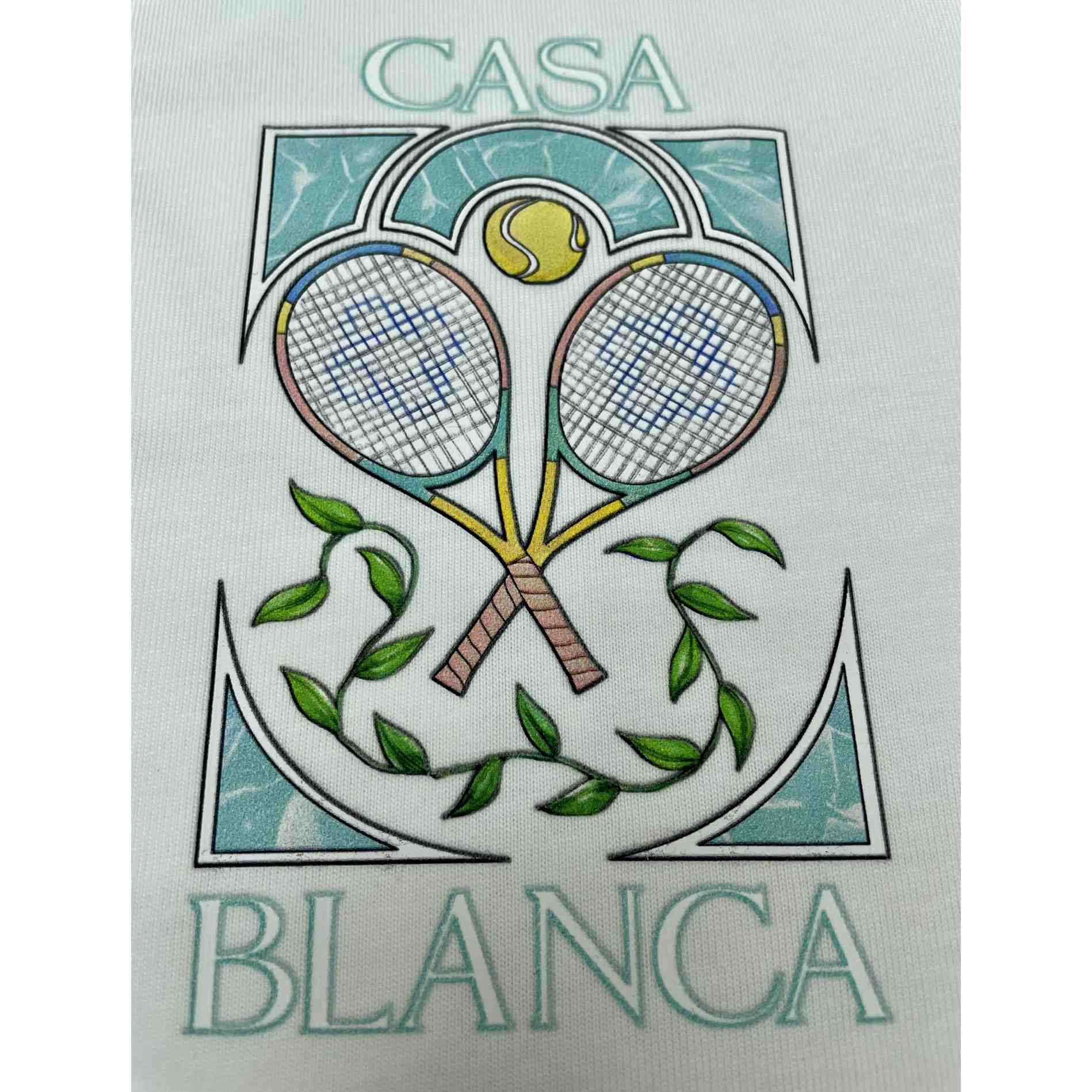 Casablanca Tennis Pastelle Printed T-Shirt   C870 - DopestKickz