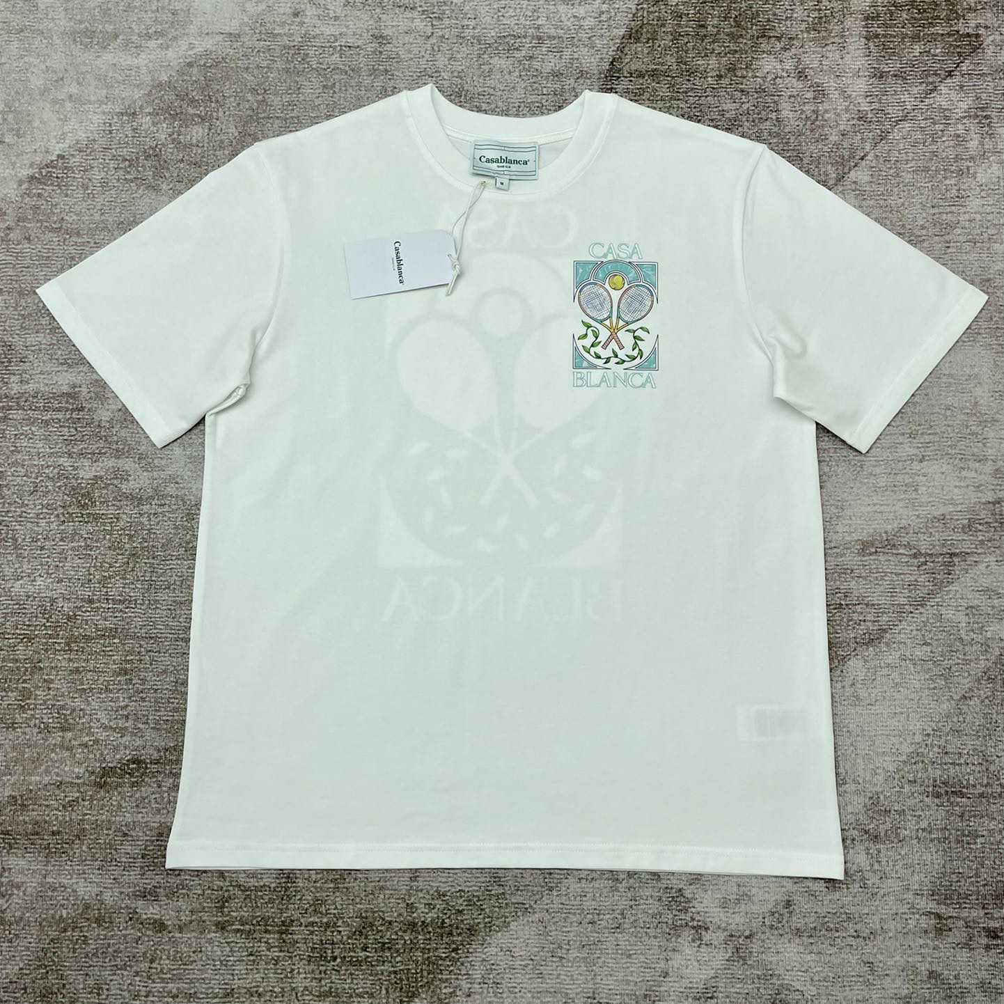 Casablanca Tennis Pastelle Printed T-Shirt   C870 - DopestKickz