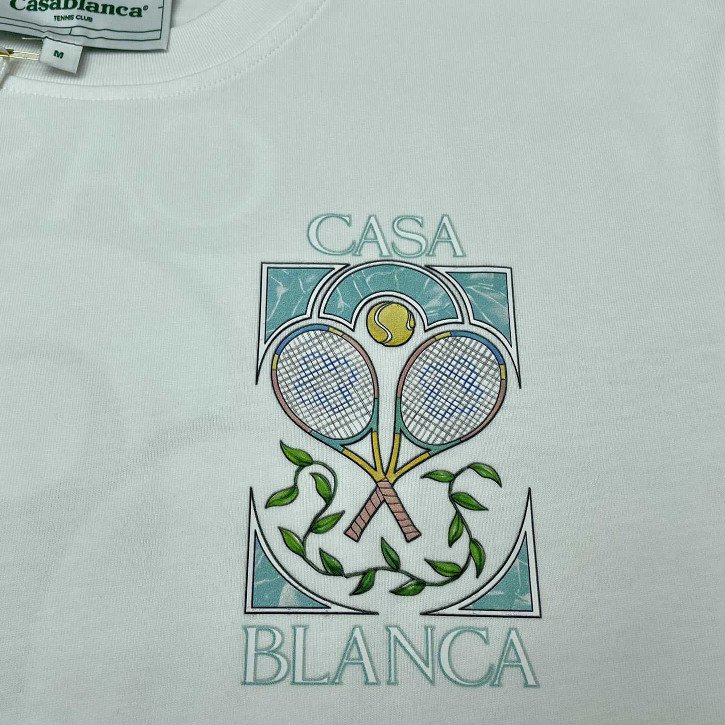 Casablanca Tennis Pastelle Printed T-Shirt   C870 - DopestKickz