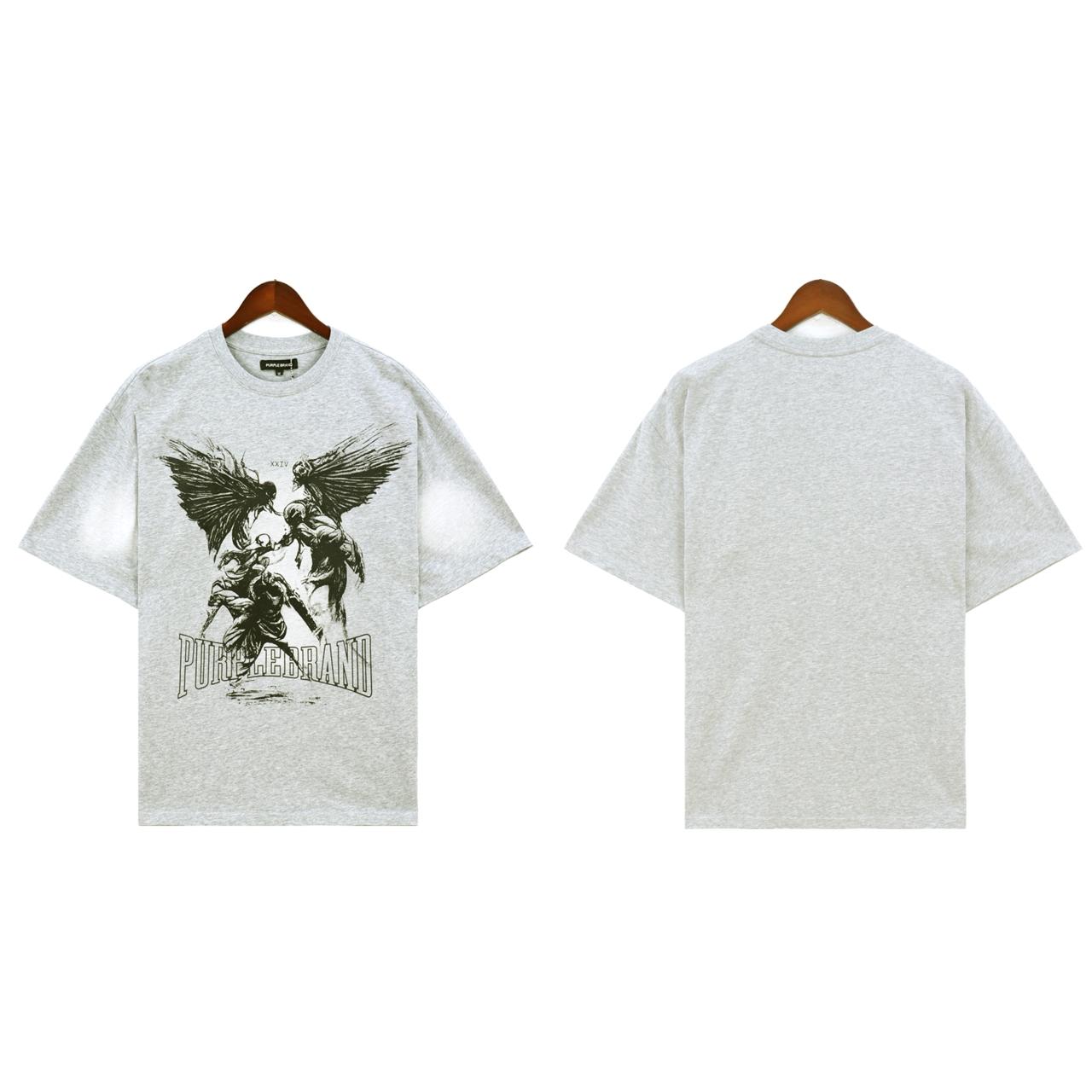 Purple-Brand Fight T-Shirt - DopestKickz