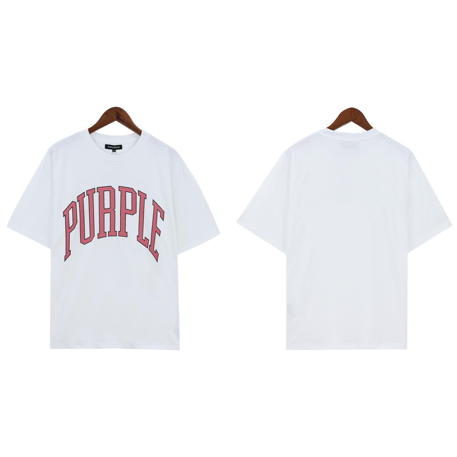Purple-Brand Cotton Jersey Logo Graphic T-Shirt - DopestKickz