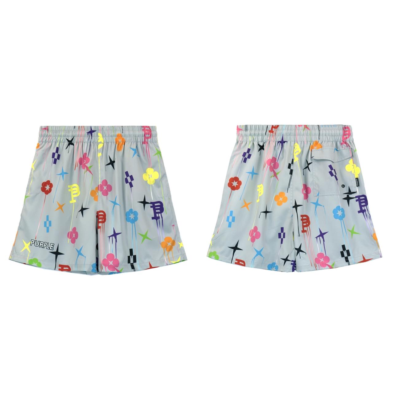 Purple-Brand All Around Short 'All Over Print' - DopestKickz