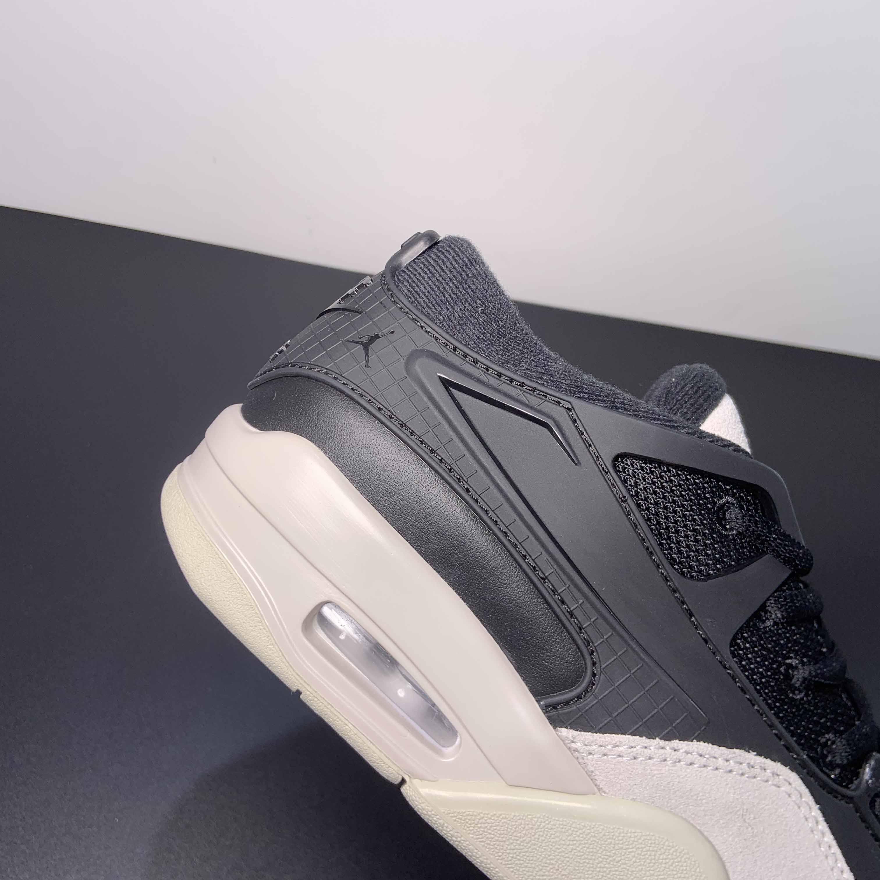 Jordan 4 Black/Light Bone-Dark Grey Sneakers     FQ7939-001 - DopestKickz