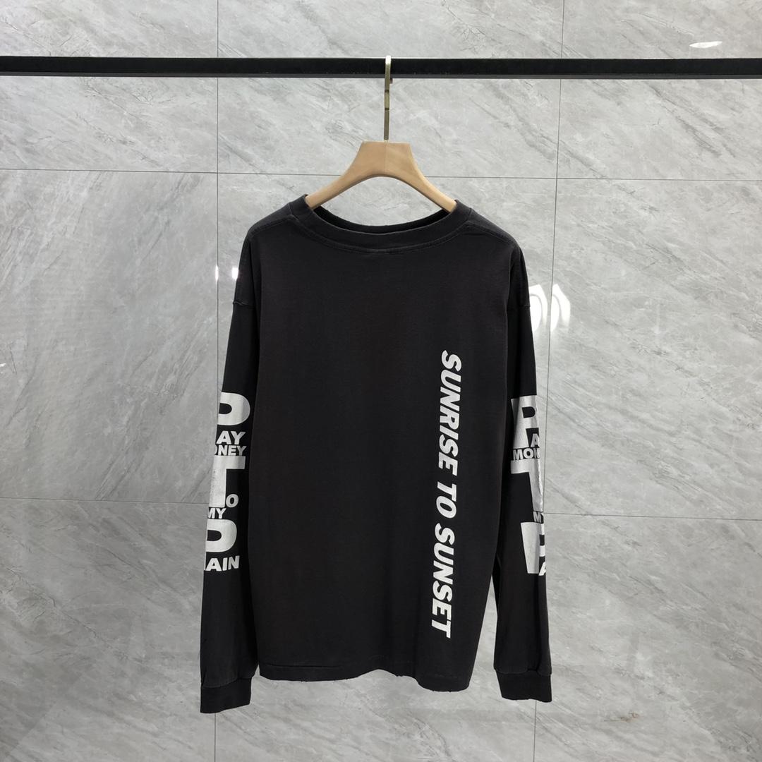 Saint Michael x Pay Money To My Pain Long Sleeve Tee Black - DopestKickz