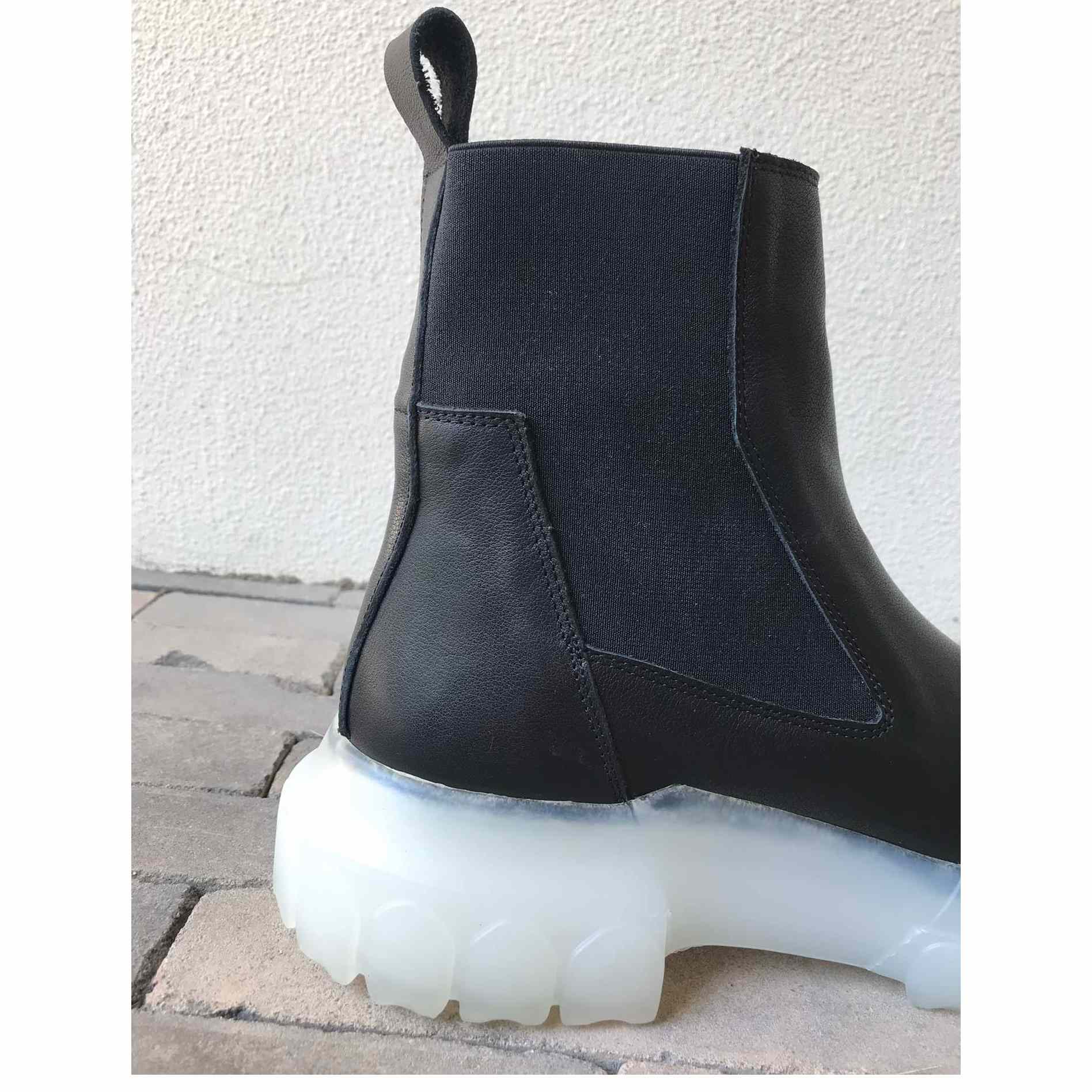Rick Owens Leather Boots  - DopestKickz