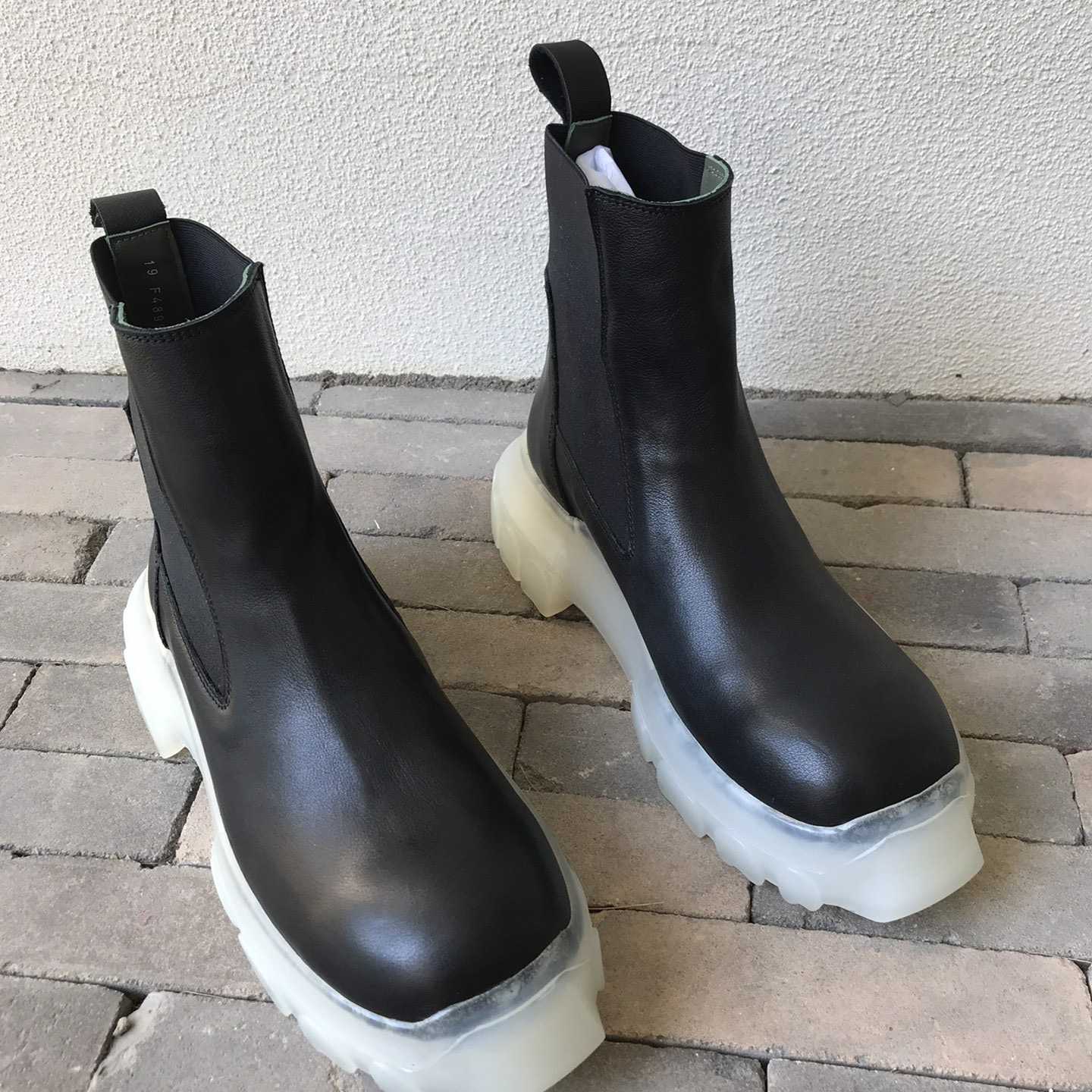 Rick Owens Leather Boots  - DopestKickz