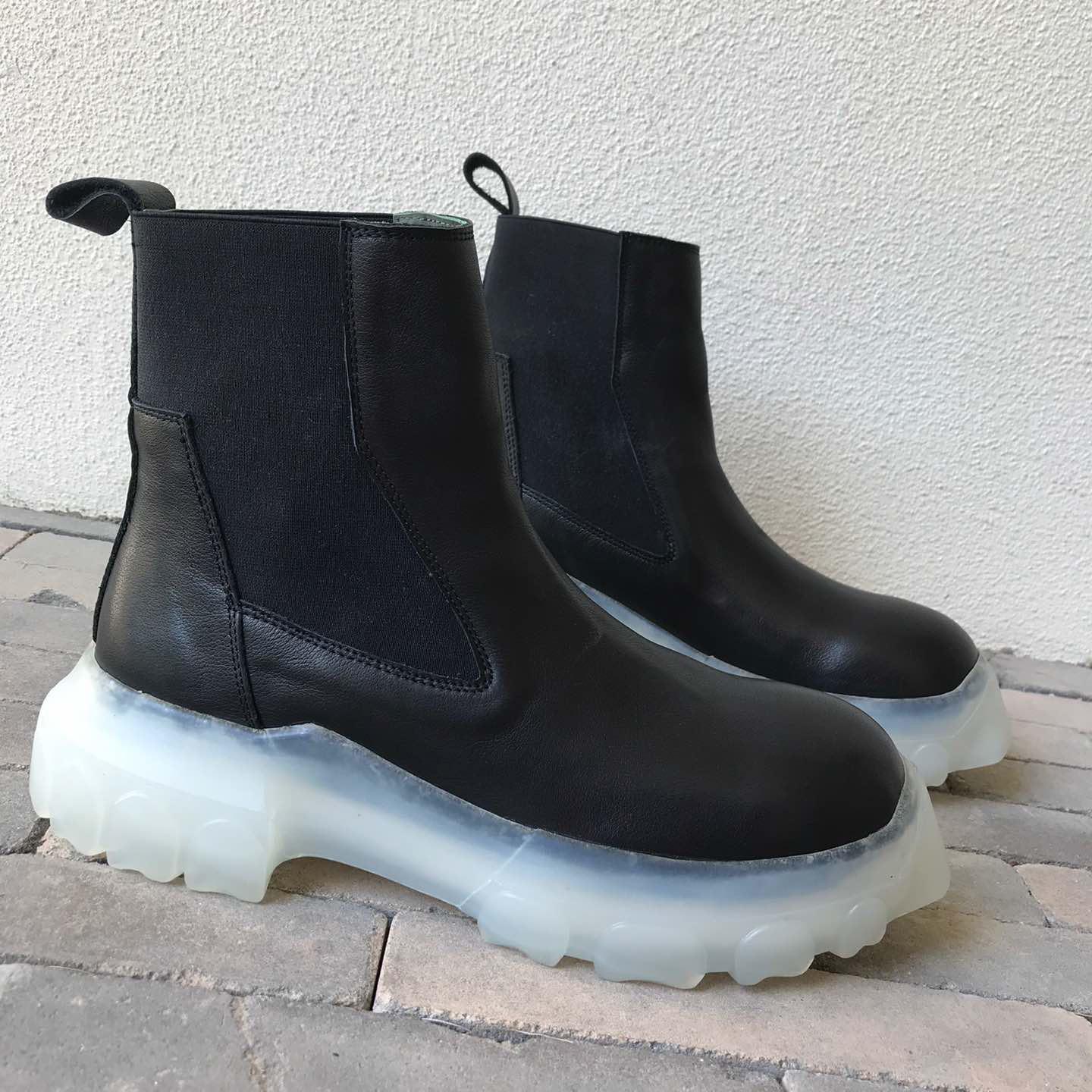 Rick Owens Leather Boots  - DopestKickz