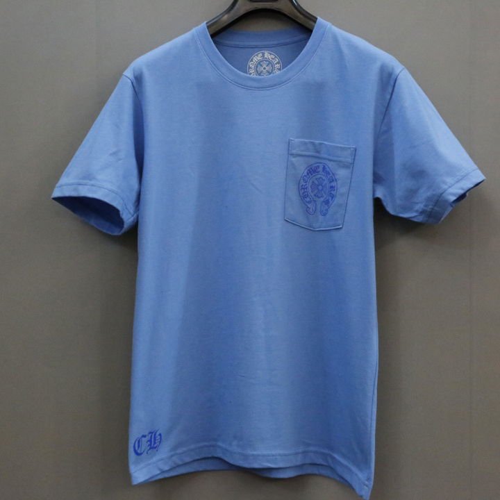 Chrome Heart Miami Exclusive Light Blue Pocket Tee  - DopestKickz