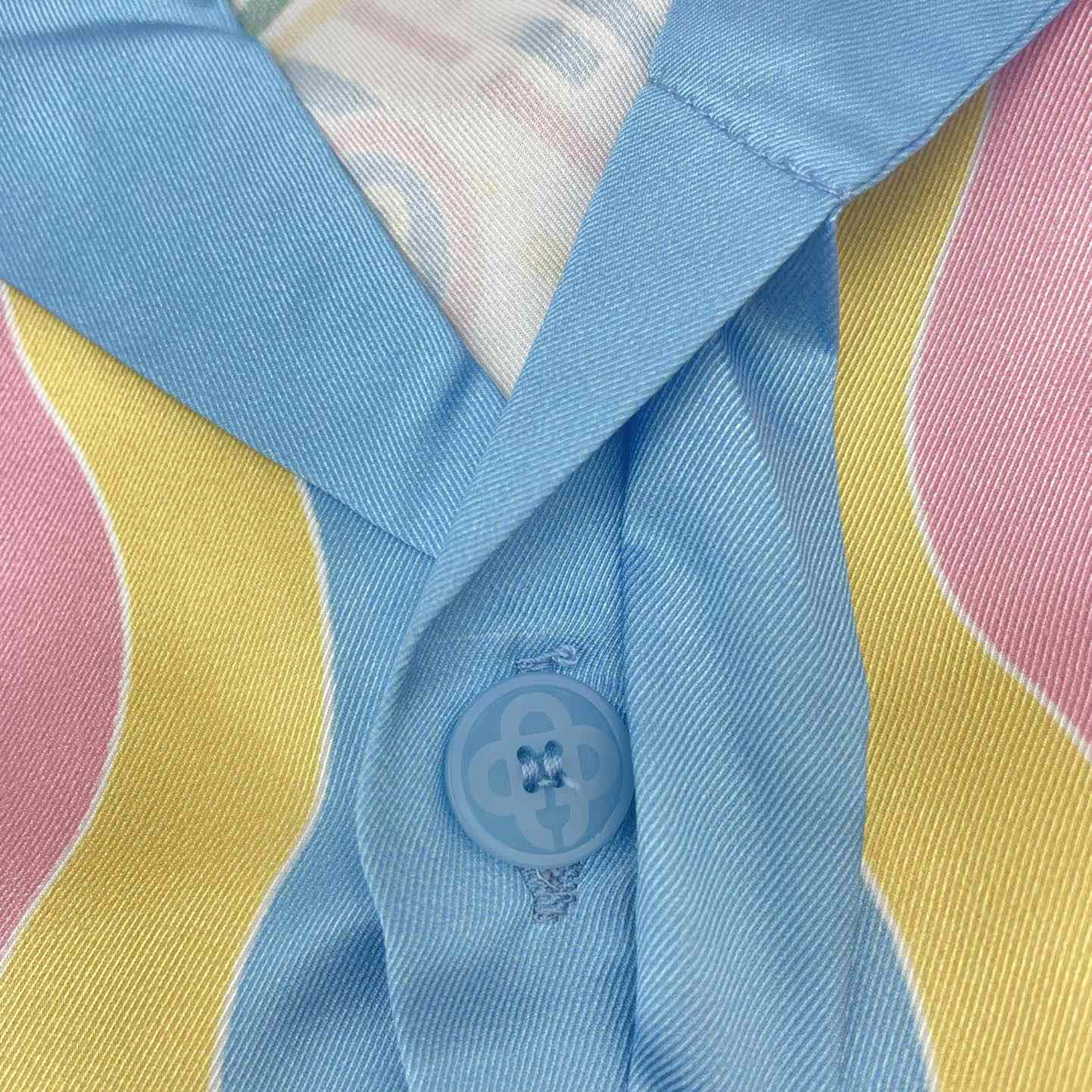 Casablanca Cuban Collar Short-Sleeve Shirt 'Ping Pong Print'   CA3465 - DopestKickz