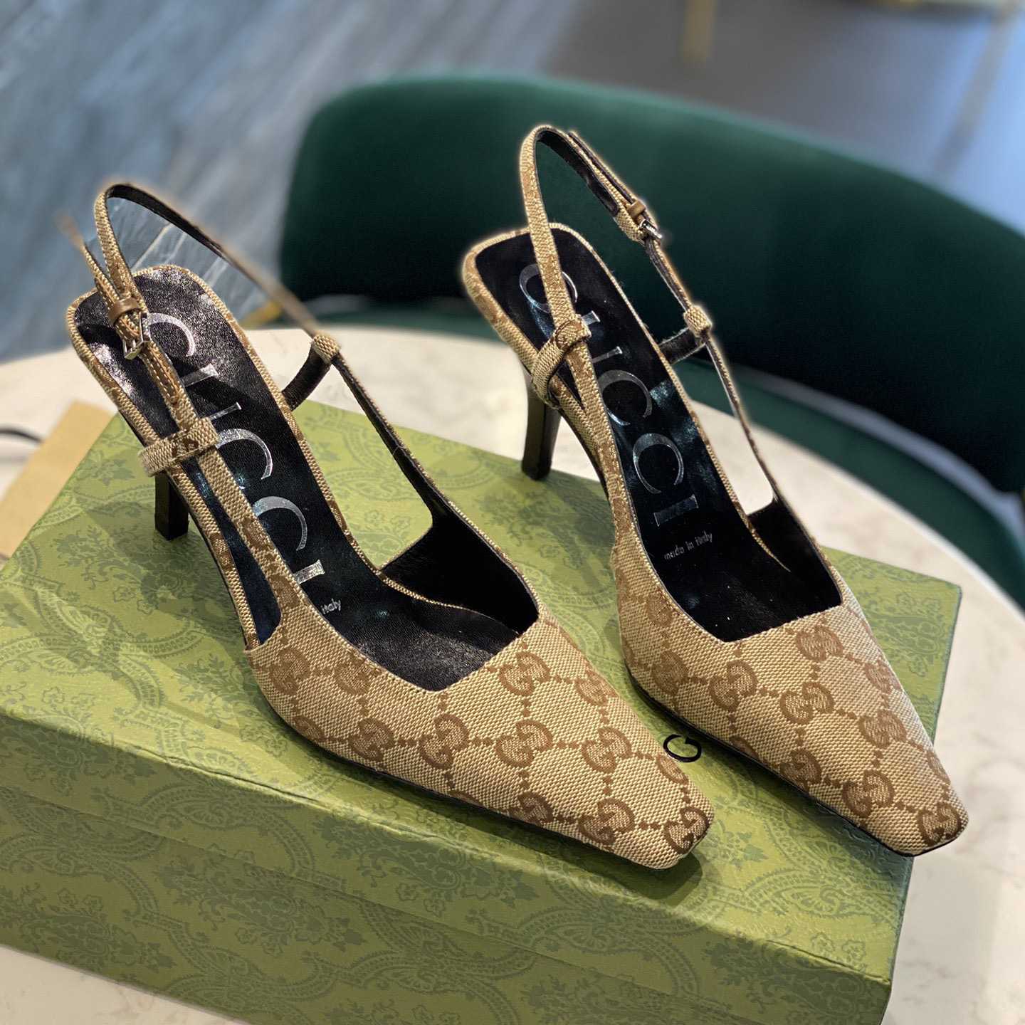 Gucci Women's GG Slingback Pump  - DopestKickz