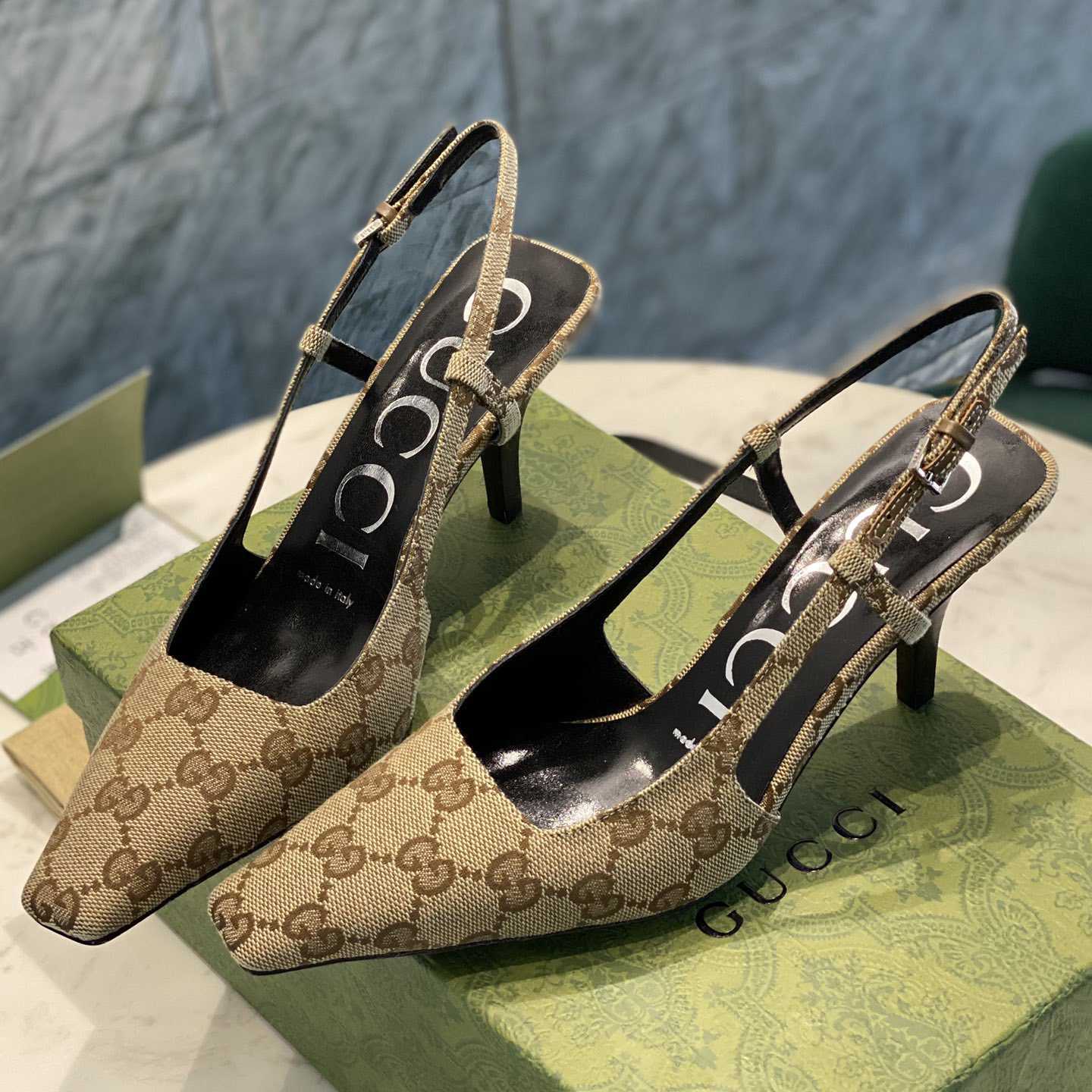 Gucci Women's GG Slingback Pump  - DopestKickz