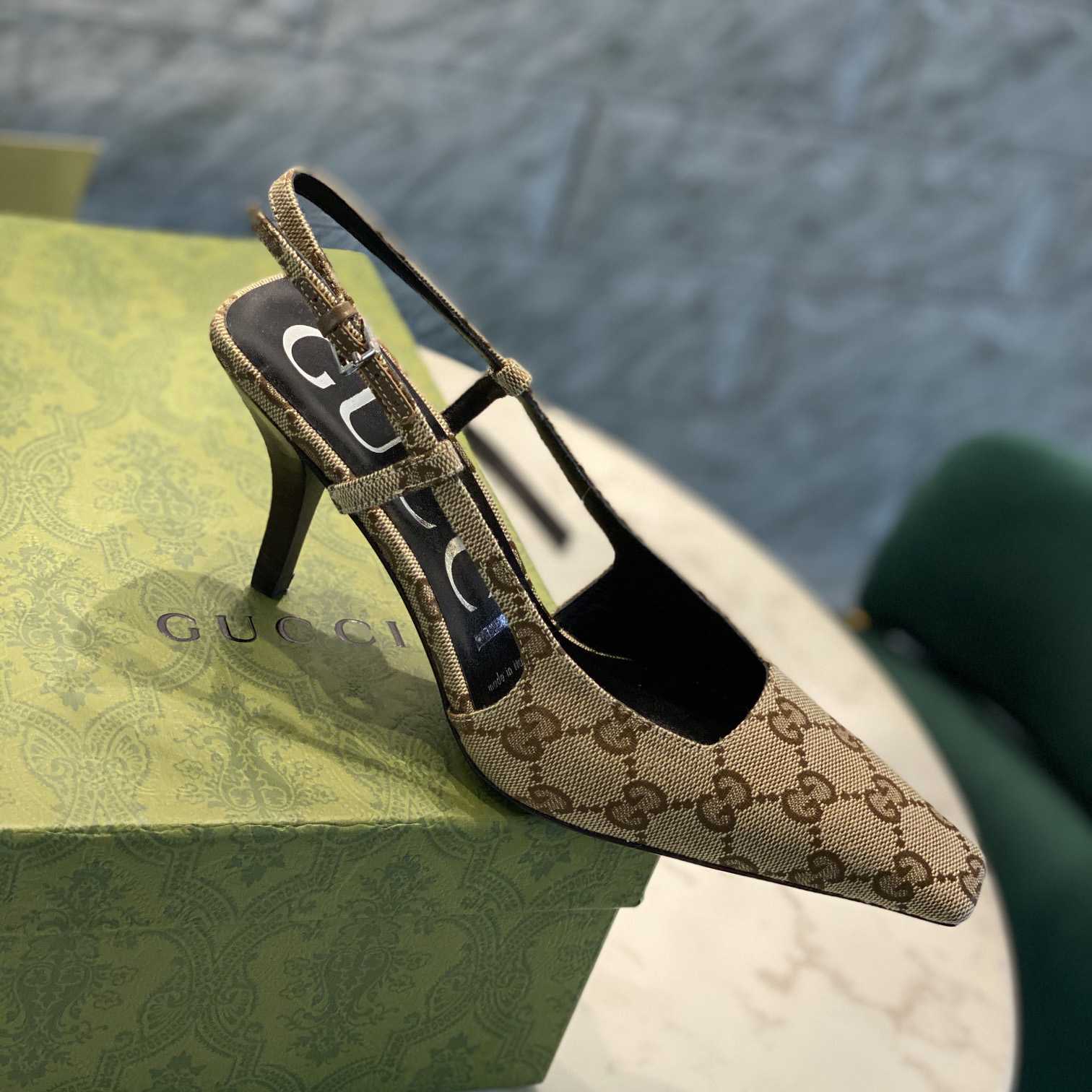 Gucci Women's GG Slingback Pump  - DopestKickz