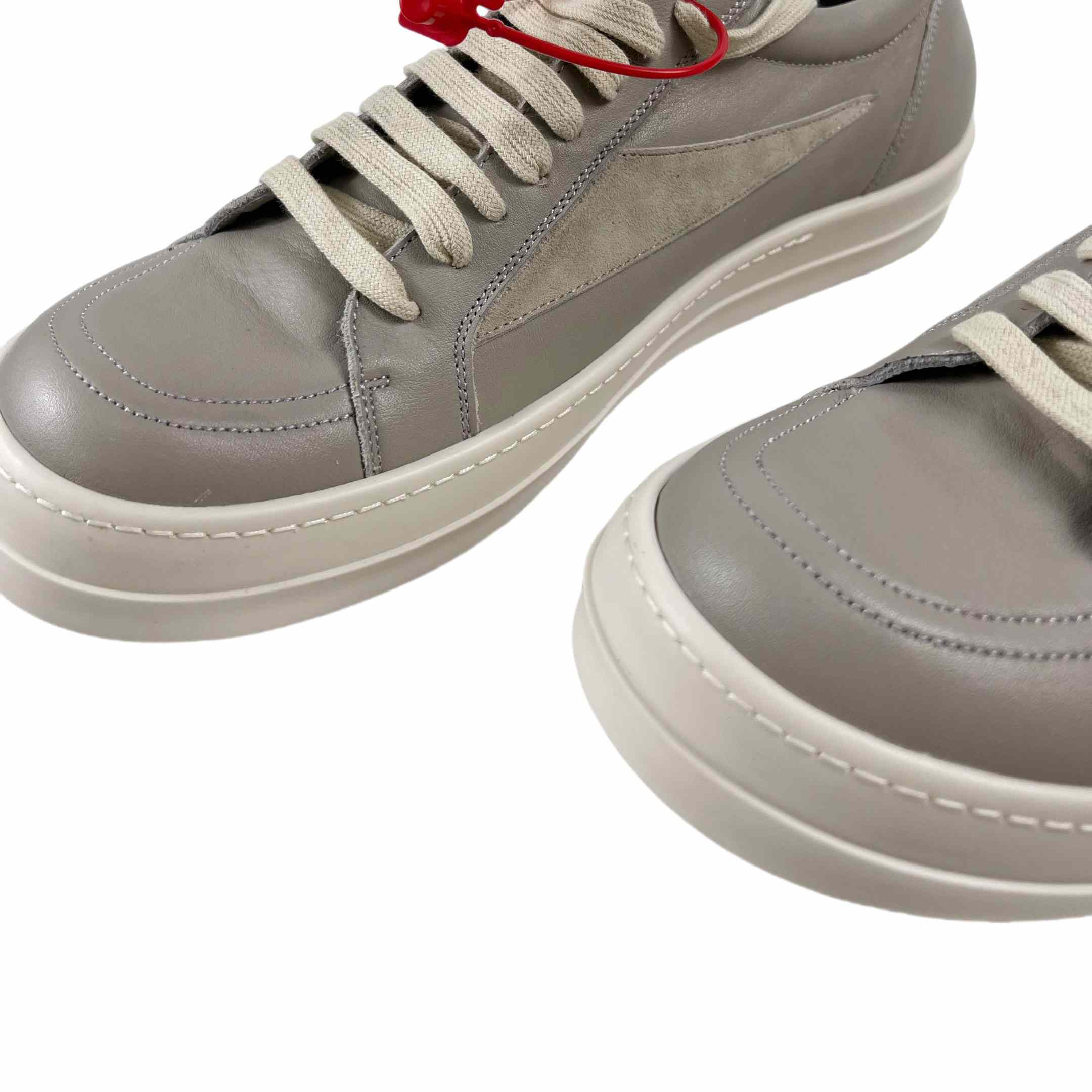 Rick Owens Lido Vintage Leather Sneakers - DopestKickz