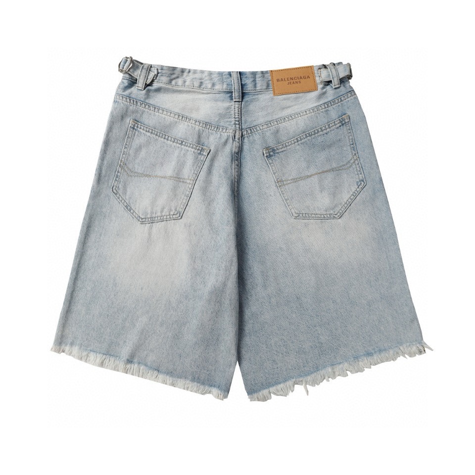 Balenciaga Denim Shorts - DopestKickz