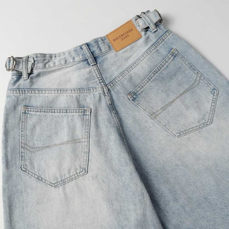 Balenciaga Denim Shorts - DopestKickz