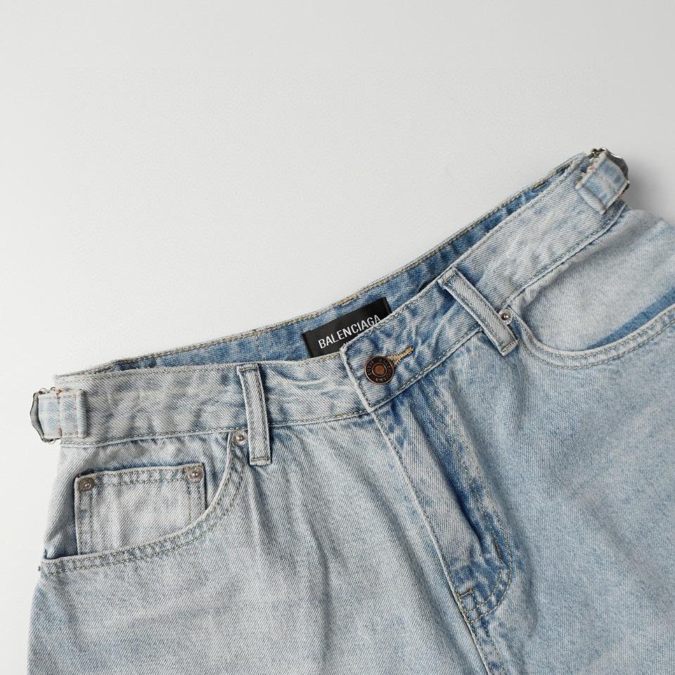 Balenciaga Denim Shorts - DopestKickz