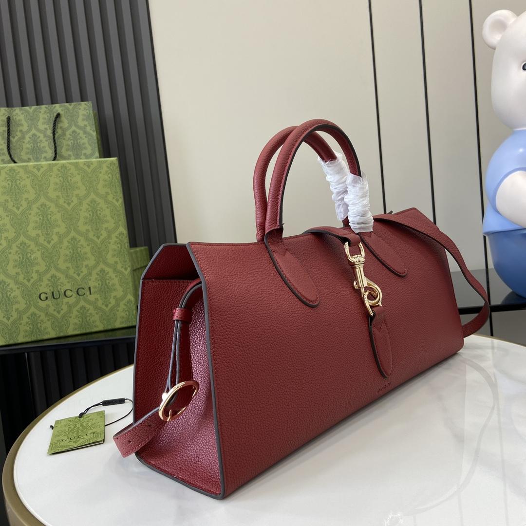 Gucci Medium Tote Bag With Hook Closure - DopestKickz